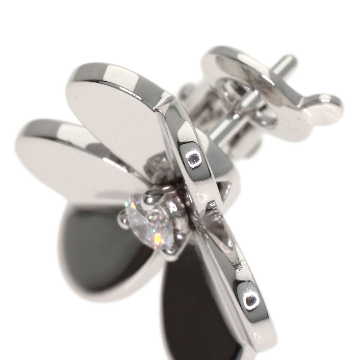 Van Cleef & Arpels Frivole Small Diamond earring K18 White Gold Ladies [Used]