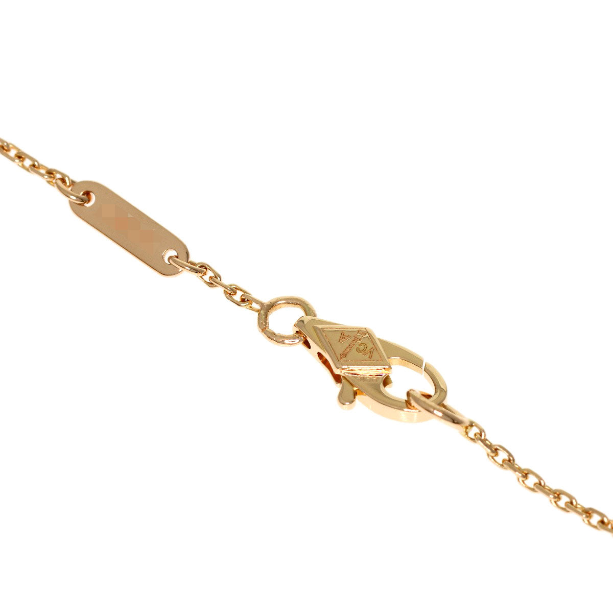 Van Cleef & Arpels Sweet Alhambra Carnelian Bracelet K18 Pink Gold Ladies [Used]