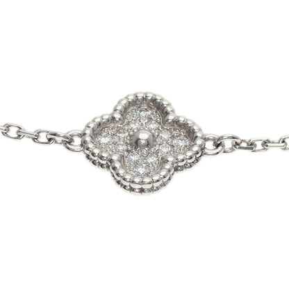 Van Cleef & Arpels Sweet Alhambra Diamond Bracelet K18 White Gold Ladies [Used]