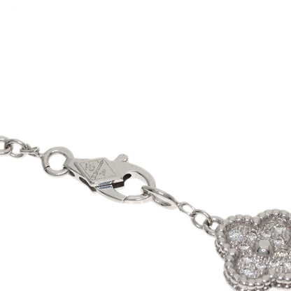 Van Cleef & Arpels Sweet Alhambra Diamond Bracelet K18 White Gold Ladies [Used]