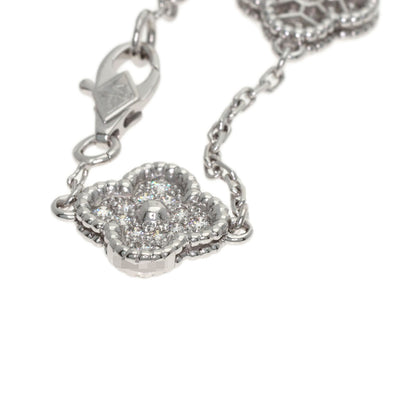 Van Cleef & Arpels Sweet Alhambra Diamond Bracelet K18 White Gold Ladies [Used]