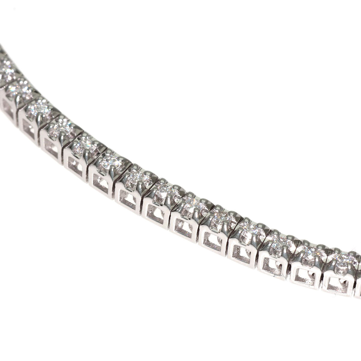 Damiani Luce Diamond Bracelet K18 White Gold Ladies [Used]