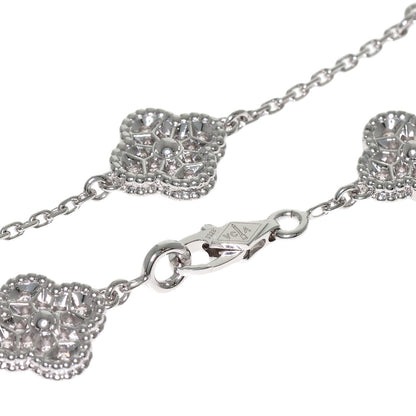 Van Cleef & Arpels Sweet Alhambra Diamond Bracelet K18 White Gold Ladies [Used]