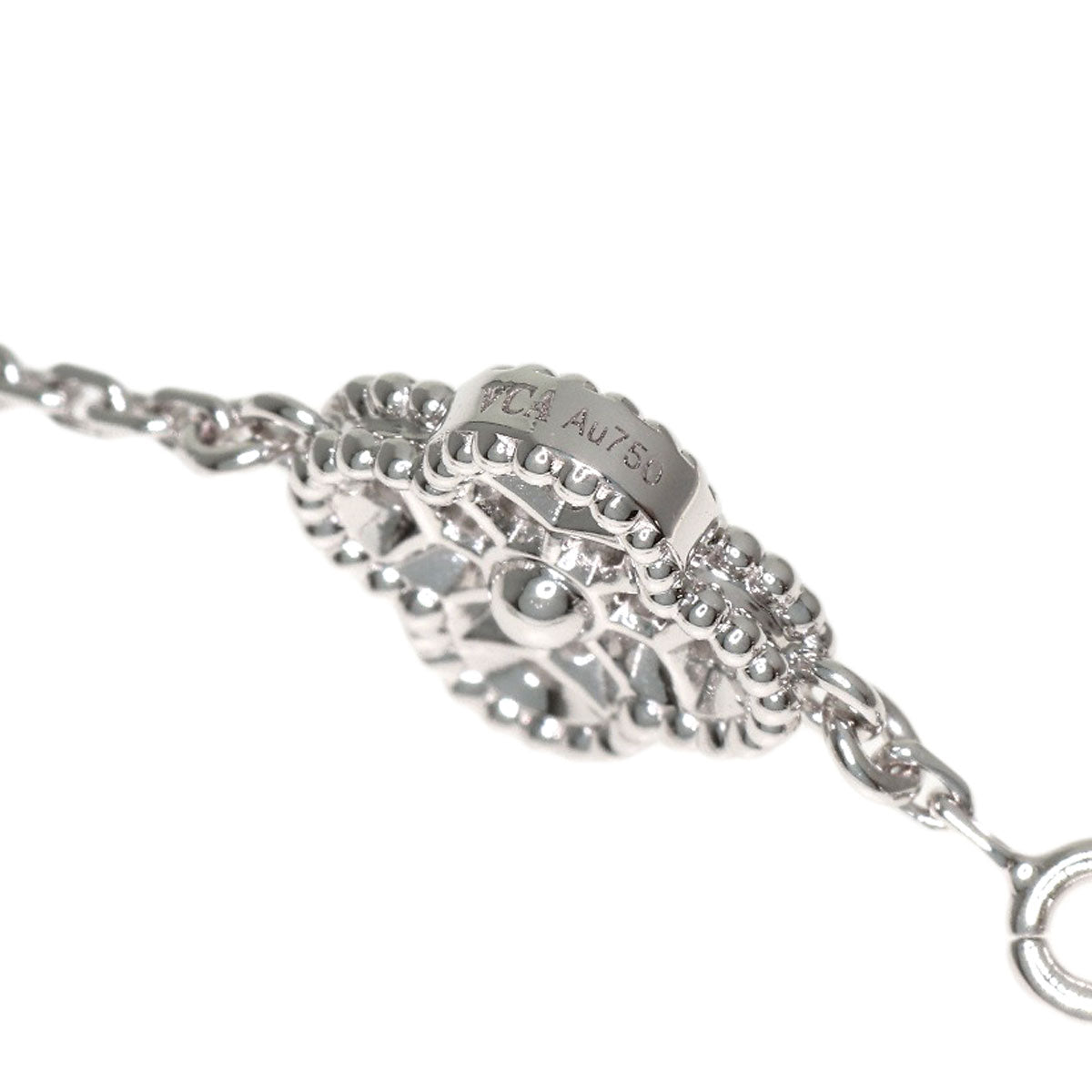 Van Cleef & Arpels Sweet Alhambra Diamond Bracelet K18 White Gold Ladies [Used]