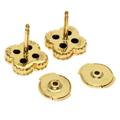 Van Cleef & Arpels Sweet Alhambra Onyx earring K18 Yellow Gold Ladies [Used]