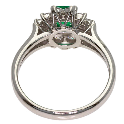 MIKIMOTO Emerald Diamond Ring Platinum PT900 Ladies [Used]