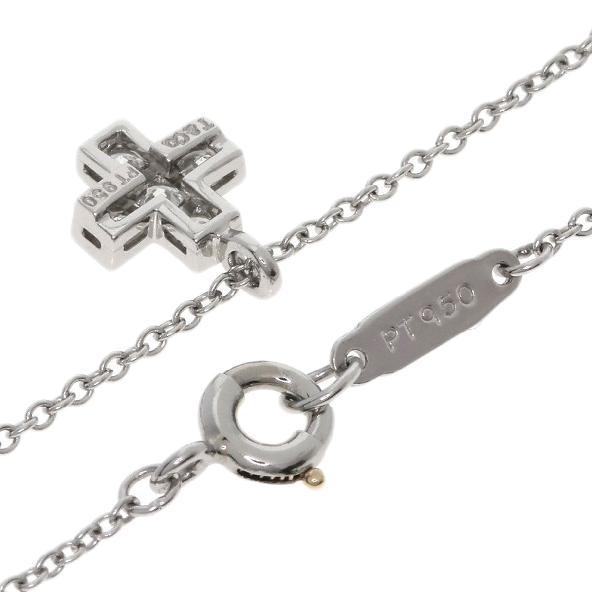 TIFFANY&Co. Crucy Foam Diamond Necklace Platinum PT950 Ladies [Used]