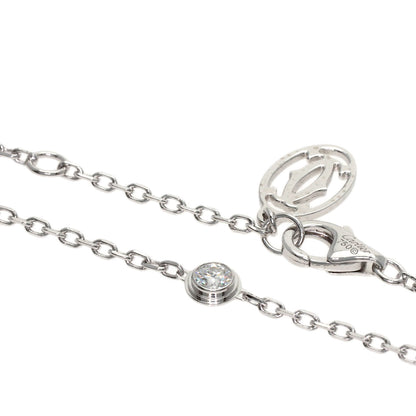 CARTIER Damour Diamant Léger SM Diamond Bracelet K18 White Gold Ladies [Used]