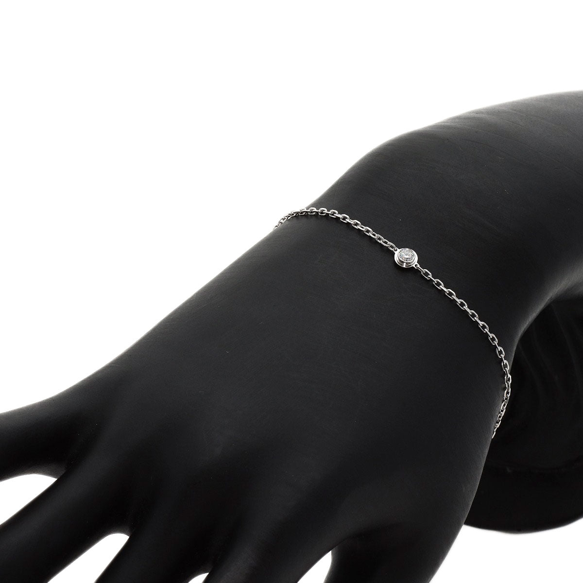 CARTIER Damour Diamant Léger SM Diamond Bracelet K18 White Gold Ladies [Used]