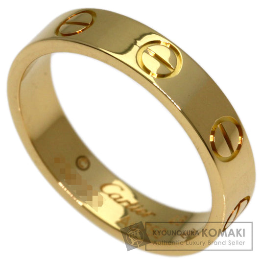 CARTIER Mini love ring # 48 Ring K18 Yellow Gold Ladies [Used]