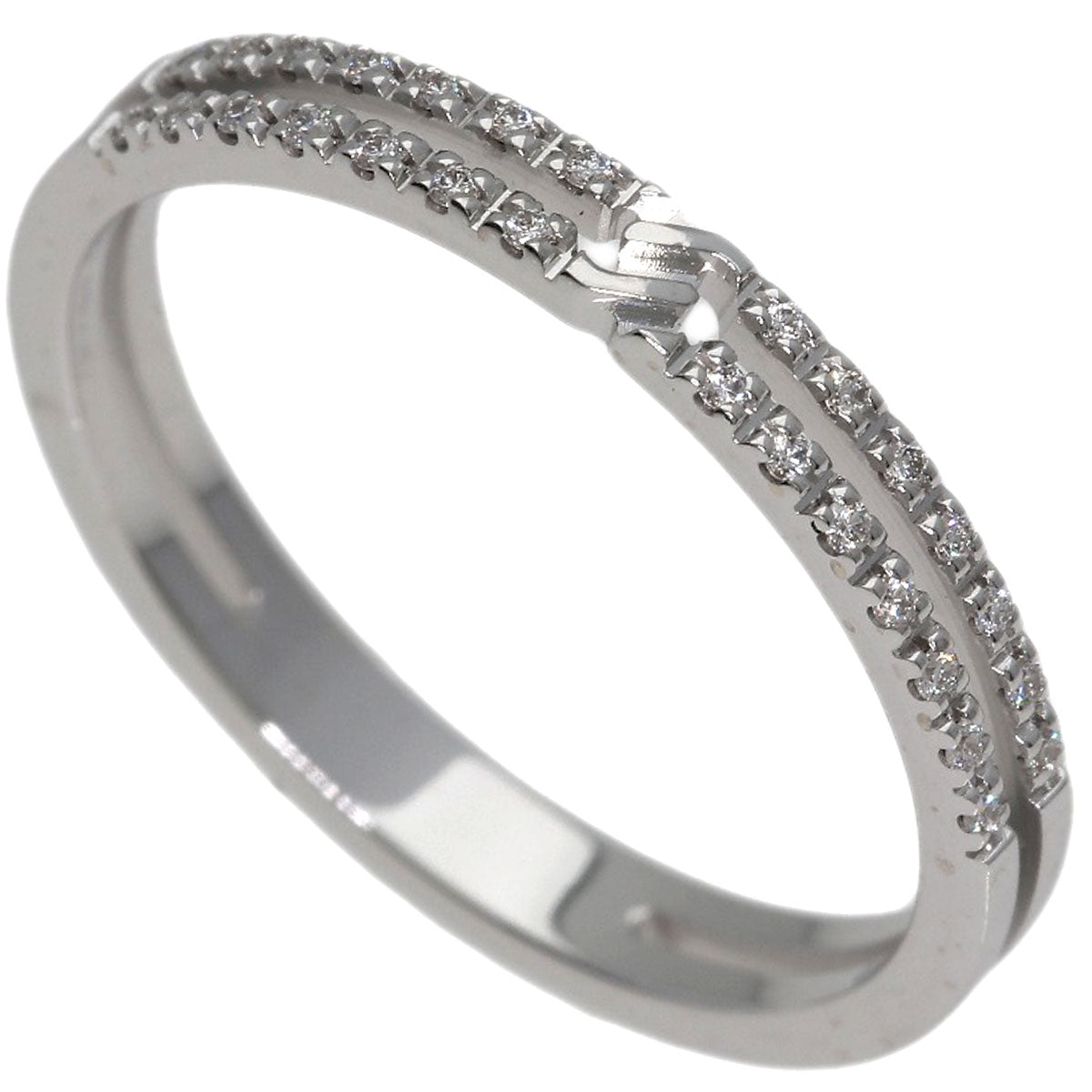GUCCI Infinity Diamond #9 Ring K18 White Gold Ladies [Used]