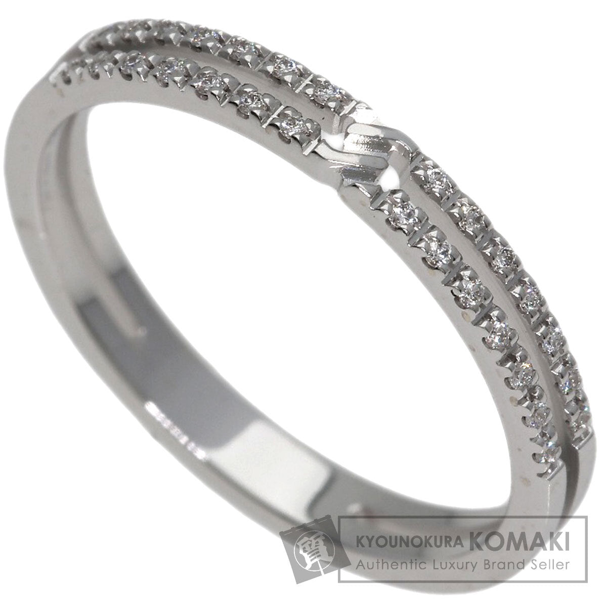GUCCI Infinity Diamond #9 Ring K18 White Gold Ladies [Used]