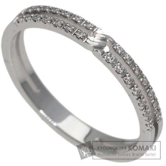 GUCCI Infinity Diamond #9 Ring K18 White Gold Ladies [Used]
