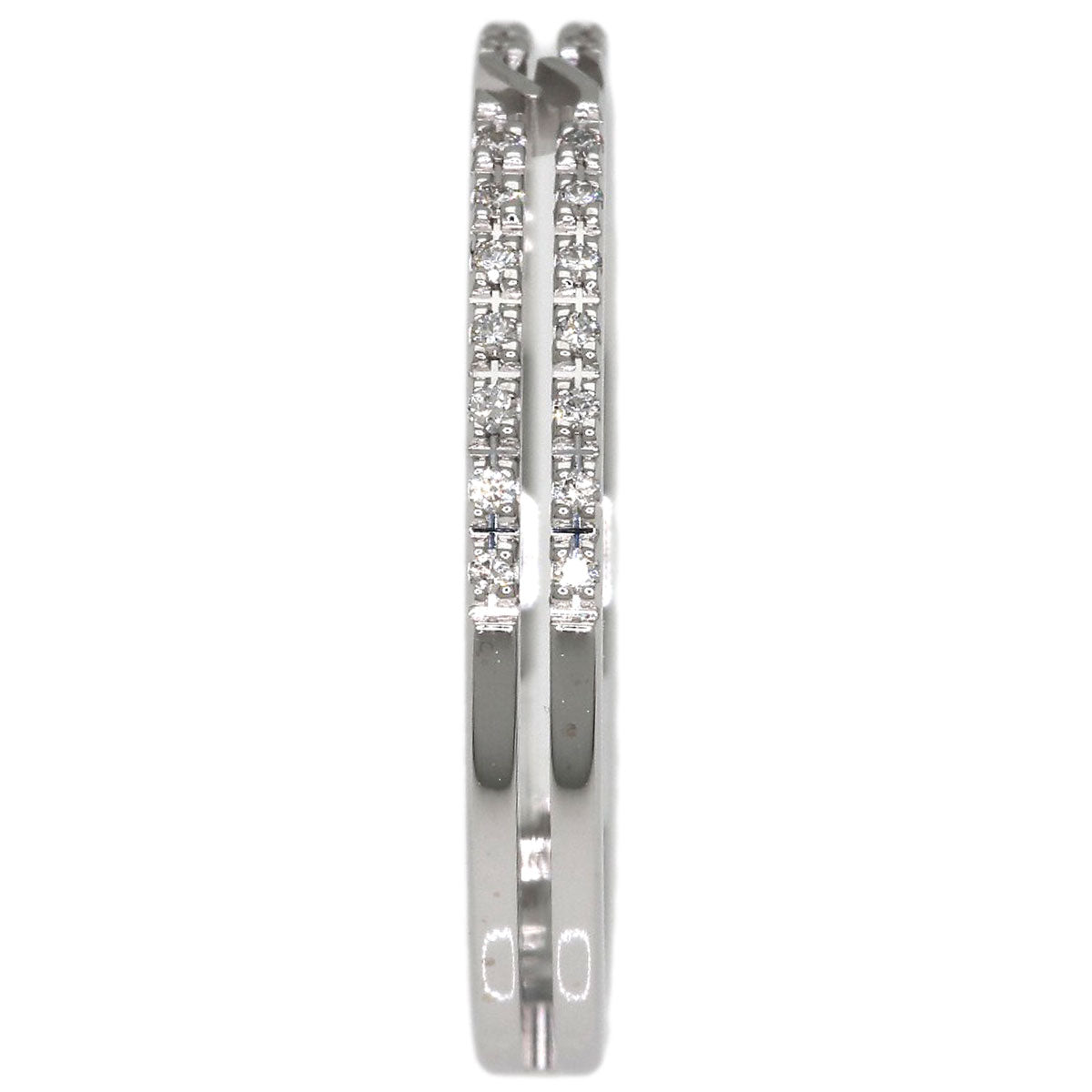 GUCCI Infinity Diamond #9 Ring K18 White Gold Ladies [Used]