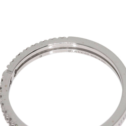 GUCCI Infinity Diamond #9 Ring K18 White Gold Ladies [Used]