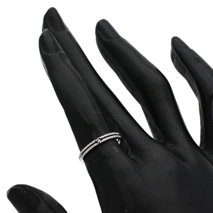 GUCCI Infinity Diamond #9 Ring K18 White Gold Ladies [Used]