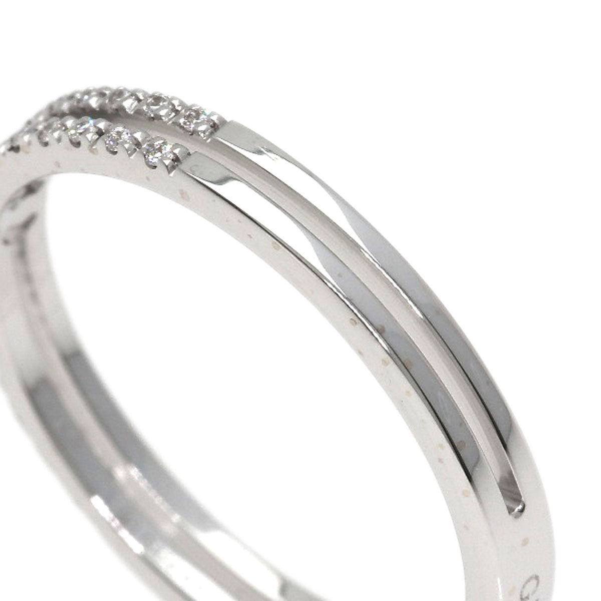 GUCCI Infinity Diamond #9 Ring K18 White Gold Ladies [Used]