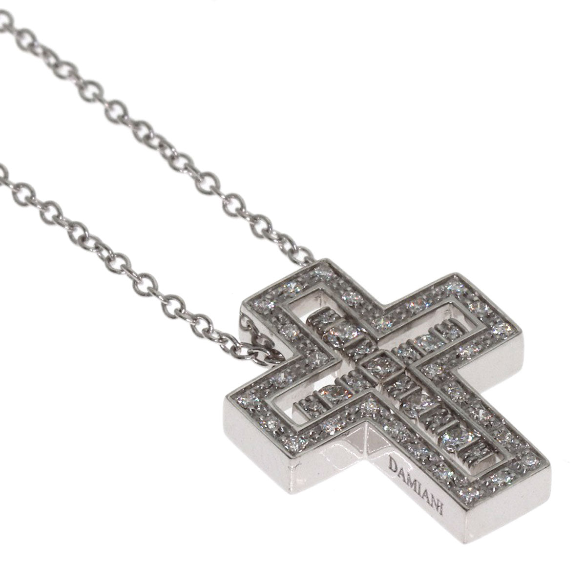 Damiani Belle Epoque Diamond XS Necklace K18 White Gold Ladies [Used]