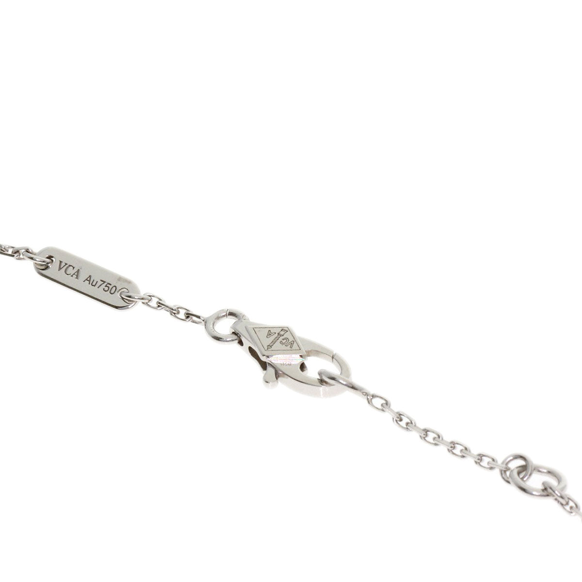 Van Cleef & Arpels Sweet Alhambra Papillon Turquoise Bracelet K18 White Gold Ladies [Used]