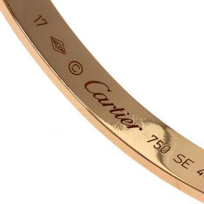 CARTIER Open LOVE Bracelets #17 Bracelet K18 Pink Gold Ladies [Used]