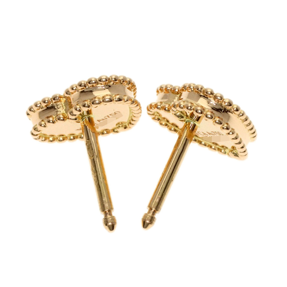 Van Cleef & Arpels Sweetheart Carnelian earring K18 Pink Gold Ladies [Used]