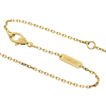 Van Cleef & Arpels Vintage Alhambra Onyx Necklace K18 Yellow Gold Ladies [Used]