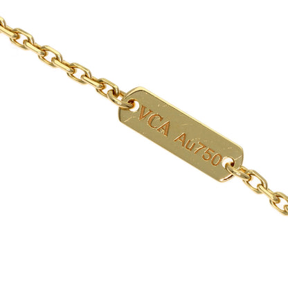 Van Cleef & Arpels Vintage Alhambra Onyx Necklace K18 Yellow Gold Ladies [Used]