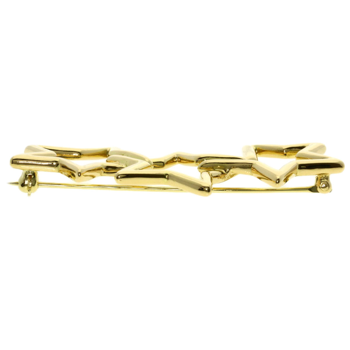 TIFFANY&Co. Triple star Brooch K18 Yellow Gold Ladies [Used]