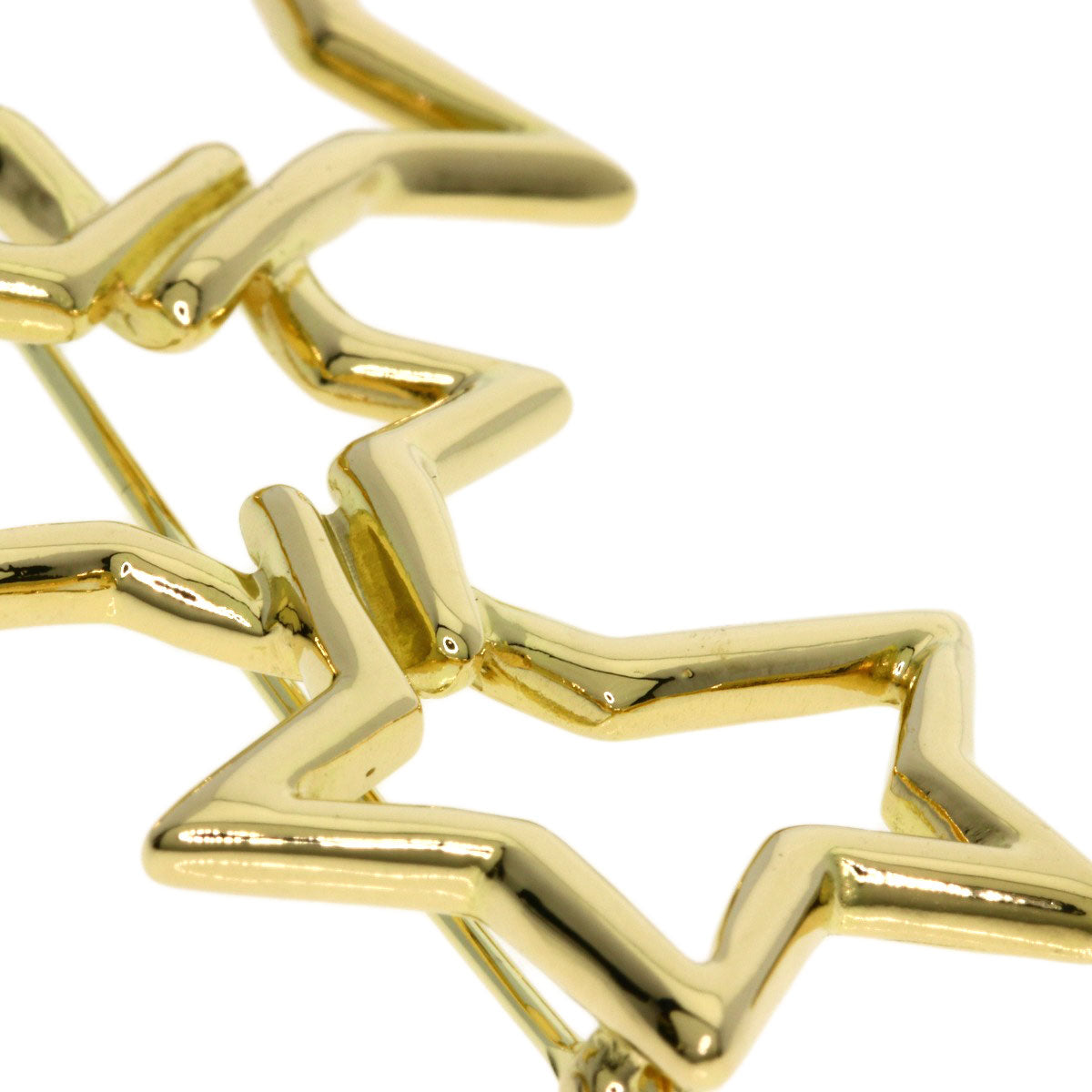 TIFFANY&Co. Triple star Brooch K18 Yellow Gold Ladies [Used]