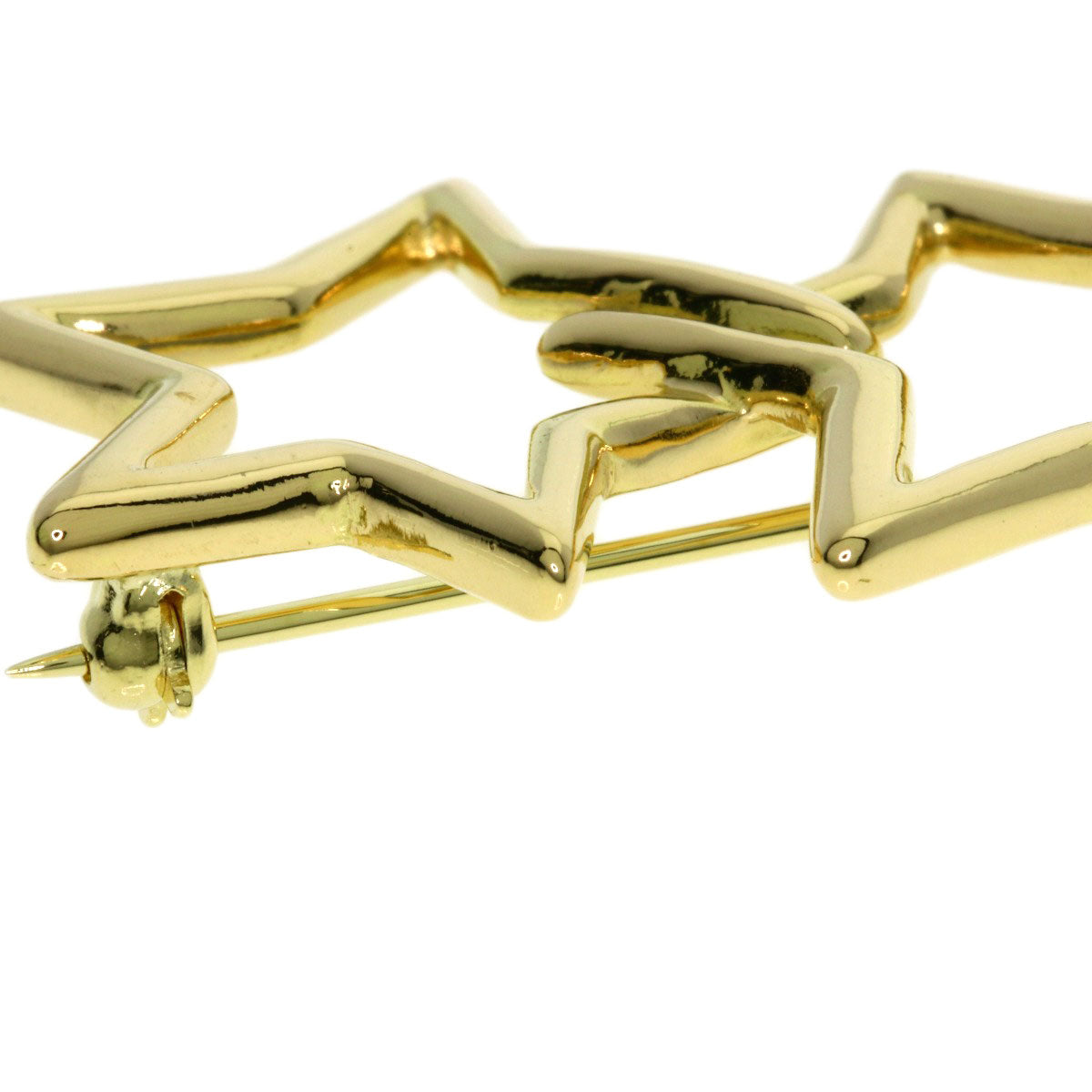 TIFFANY&Co. Triple star Brooch K18 Yellow Gold Ladies [Used]