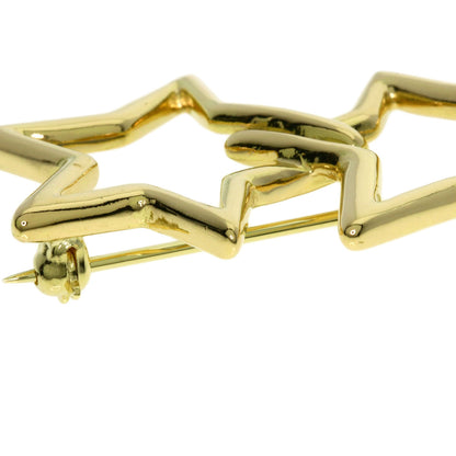 TIFFANY&Co. Triple star Brooch K18 Yellow Gold Ladies [Used]