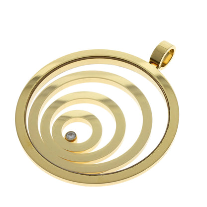 Chopard Happy Spirit Diamond Pendant top K18 Yellow Gold Ladies [Used]