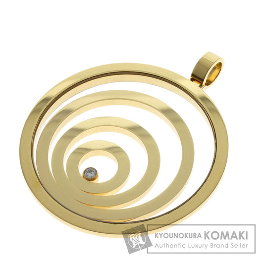 Chopard Happy Spirit Diamond Pendant top K18 Yellow Gold Ladies [Used]