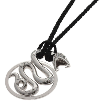 Boucheron Tulble Diamond Onyx Necklace K18 White Gold mens [Used]