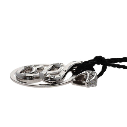 Boucheron Tulble Diamond Onyx Necklace K18 White Gold mens [Used]