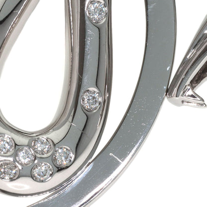Boucheron Tulble Diamond Onyx Necklace K18 White Gold mens [Used]