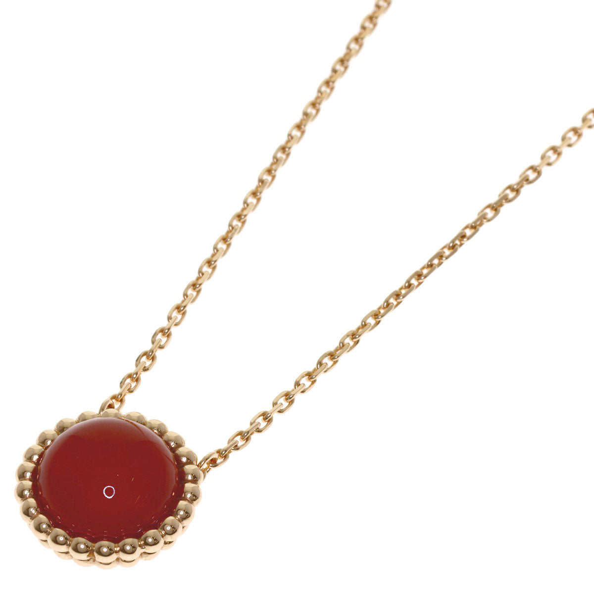 Van Cleef & Arpels Perle Couleurs Carnelian Necklace K18 Pink Gold Ladies [Used]