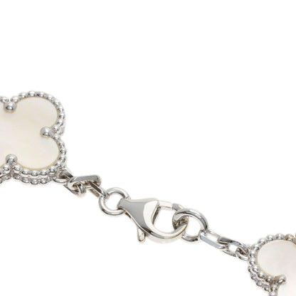 Van Cleef & Arpels Vintage Alhambra Shell Bracelet K18 White Gold Ladies [Used]