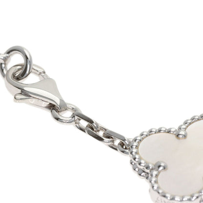Van Cleef & Arpels Vintage Alhambra Shell Bracelet K18 White Gold Ladies [Used]