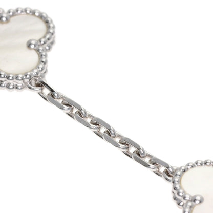 Van Cleef & Arpels Vintage Alhambra Shell Bracelet K18 White Gold Ladies [Used]