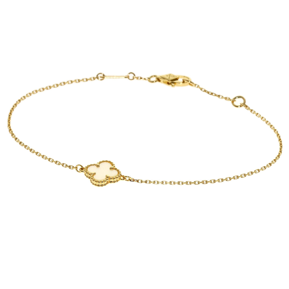 Van Cleef & Arpels Sweet Alhambra Shell Bracelet K18 Yellow Gold Ladies [Used]