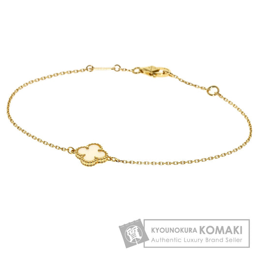 Van Cleef & Arpels Sweet Alhambra Shell Bracelet K18 Yellow Gold Ladies [Used]