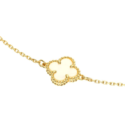 Van Cleef & Arpels Sweet Alhambra Shell Bracelet K18 Yellow Gold Ladies [Used]