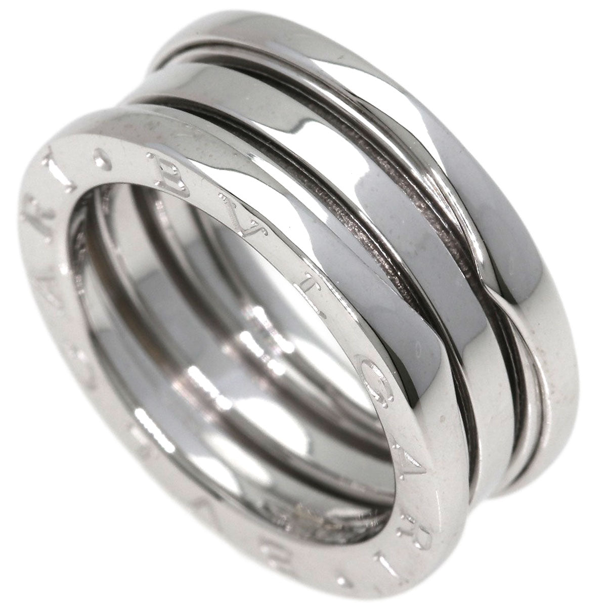 BVLGARI B.zero1 2 Band #51 Ring K18 White Gold Ladies [Used]