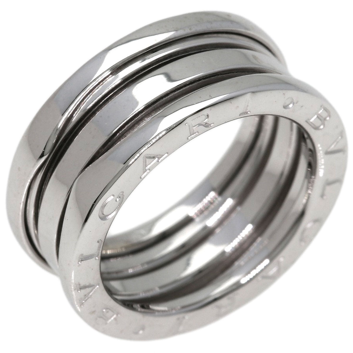 BVLGARI B.zero1 2 Band #51 Ring K18 White Gold Ladies [Used]