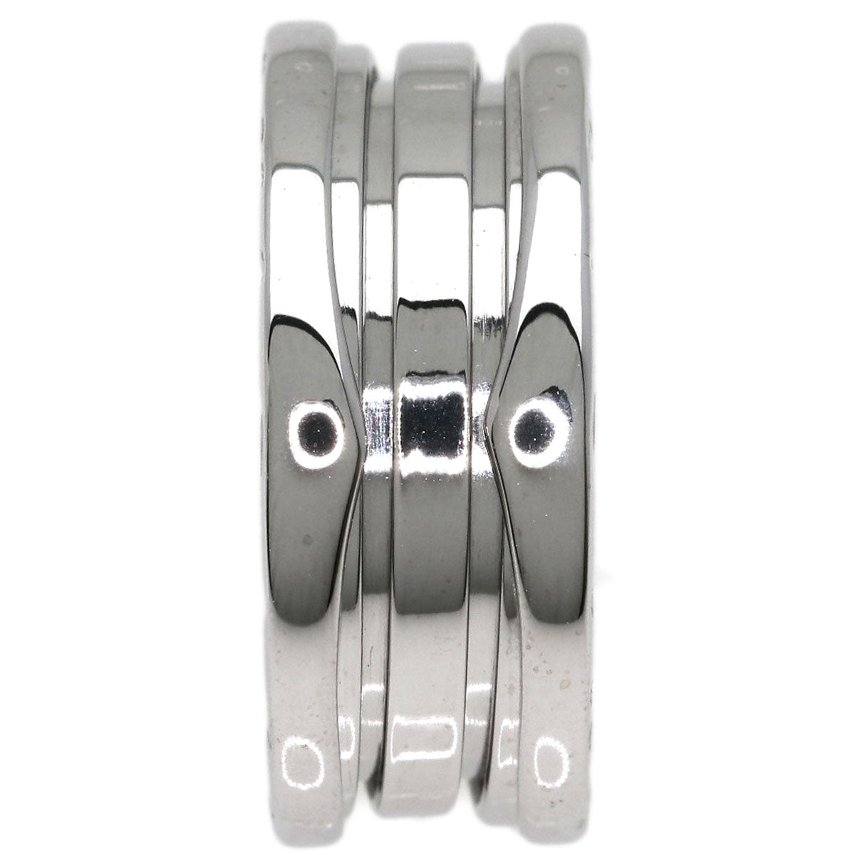 BVLGARI B.zero1 2 Band #51 Ring K18 White Gold Ladies [Used]