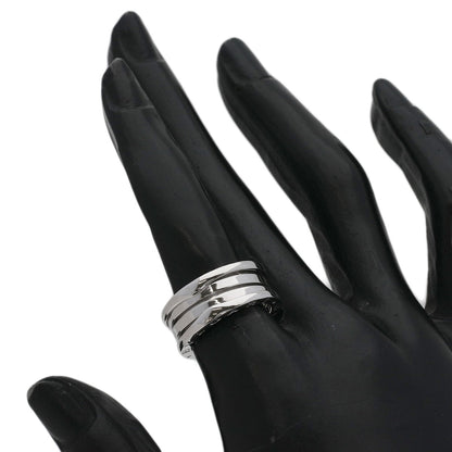 BVLGARI B.zero1 2 Band #51 Ring K18 White Gold Ladies [Used]
