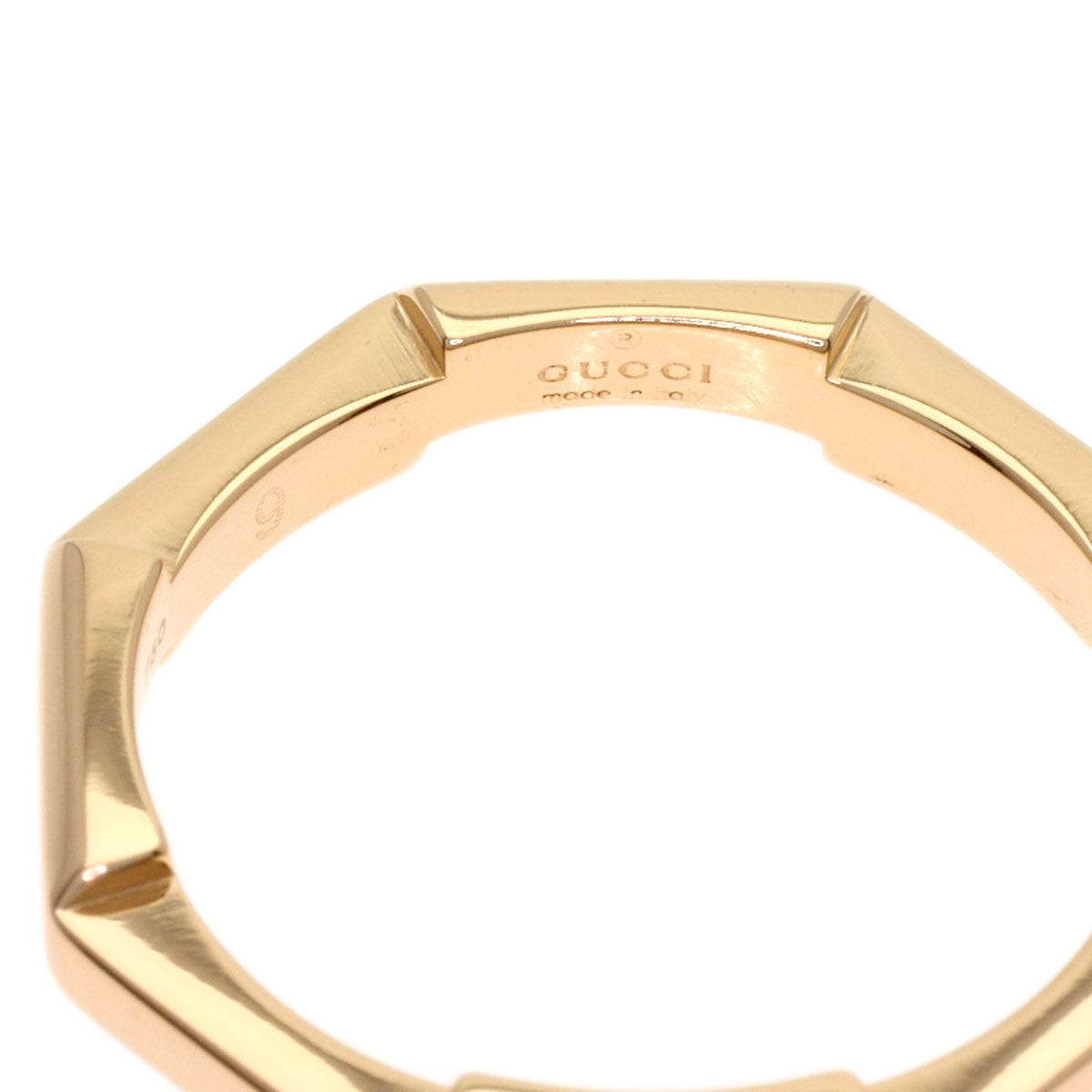 GUCCI Link to Love #9 Ring K18 Pink Gold Ladies [Used]