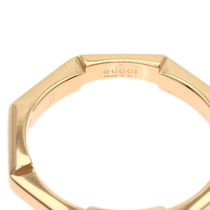 GUCCI Link to Love #9 Ring K18 Pink Gold Ladies [Used]