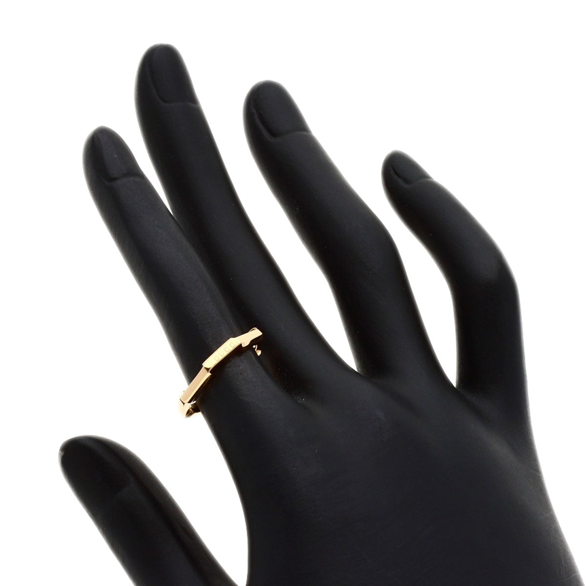 GUCCI Link to Love #9 Ring K18 Pink Gold Ladies [Used]